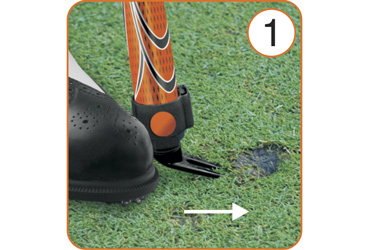 Repairing Pitchmarks using your putter