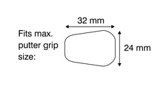 Fits Putter size diagram